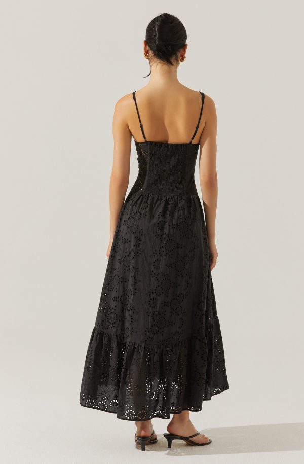 Yamila Eyelet Floral Midi Dress - Image 18