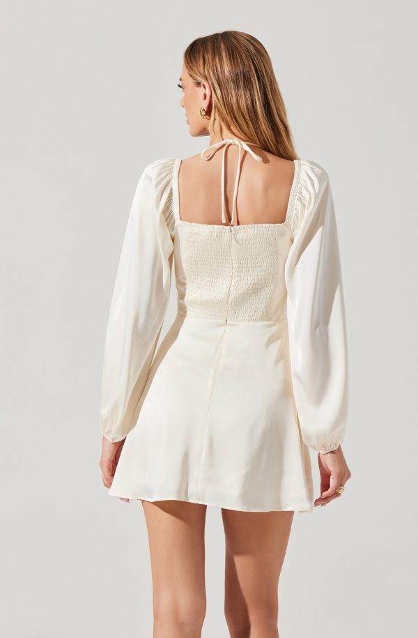 Vivian Satin Halter Mini Dress - Image 17