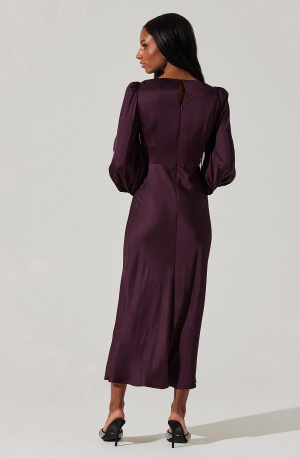 Suzy Satin Cutout Maxi Dress - Image 11