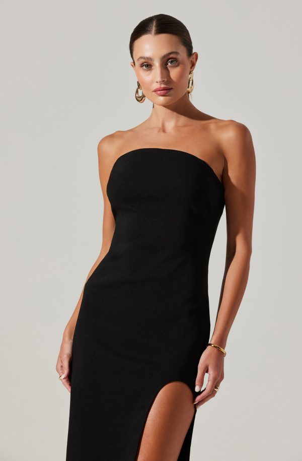 Idalia Strapless Bodycon Midi Dress - Image 5