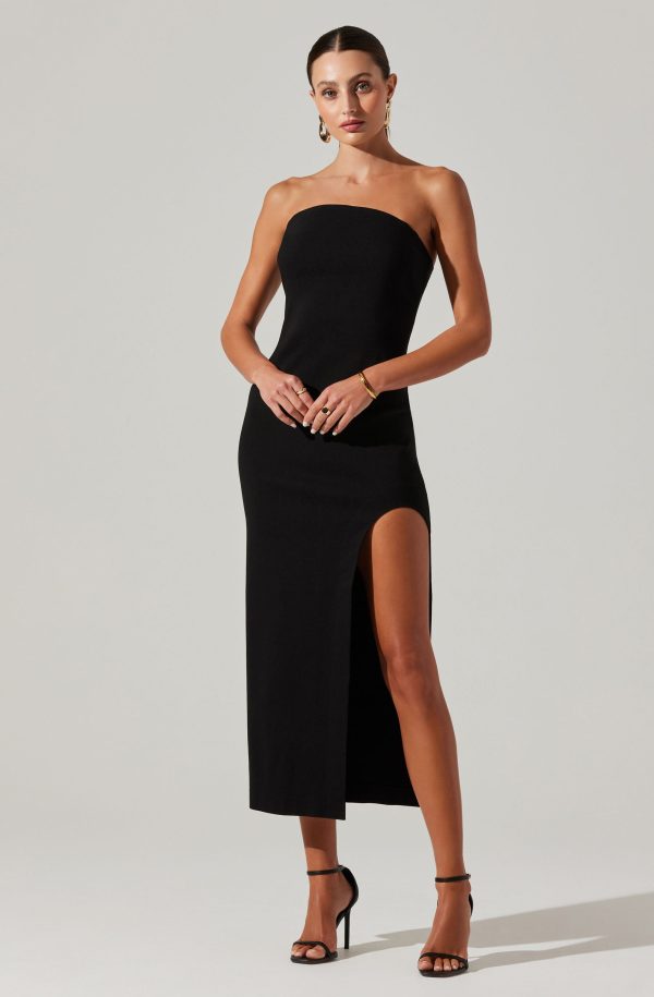 Idalia Strapless Bodycon Midi Dress - Image 3