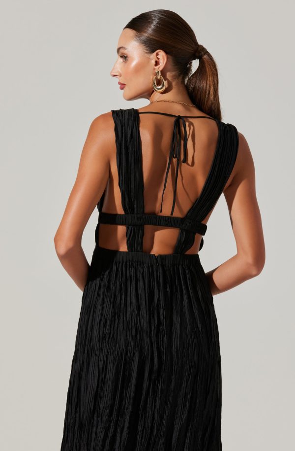 Tesni Pleated Maxi Dress - Image 4