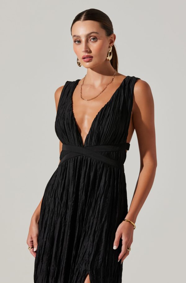 Tesni Pleated Maxi Dress - Image 2