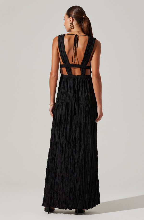 Tesni Pleated Maxi Dress - Image 6