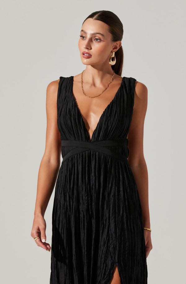 Tesni Pleated Maxi Dress - Image 5