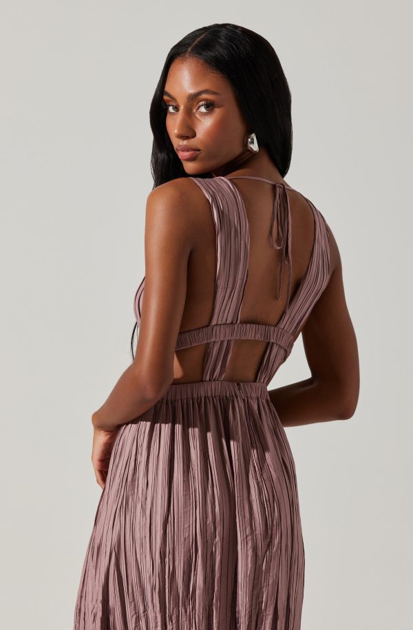 Tesni Pleated Maxi Dress - Image 10