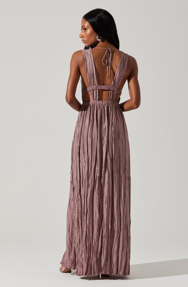 Tesni Pleated Maxi Dress - Image 12