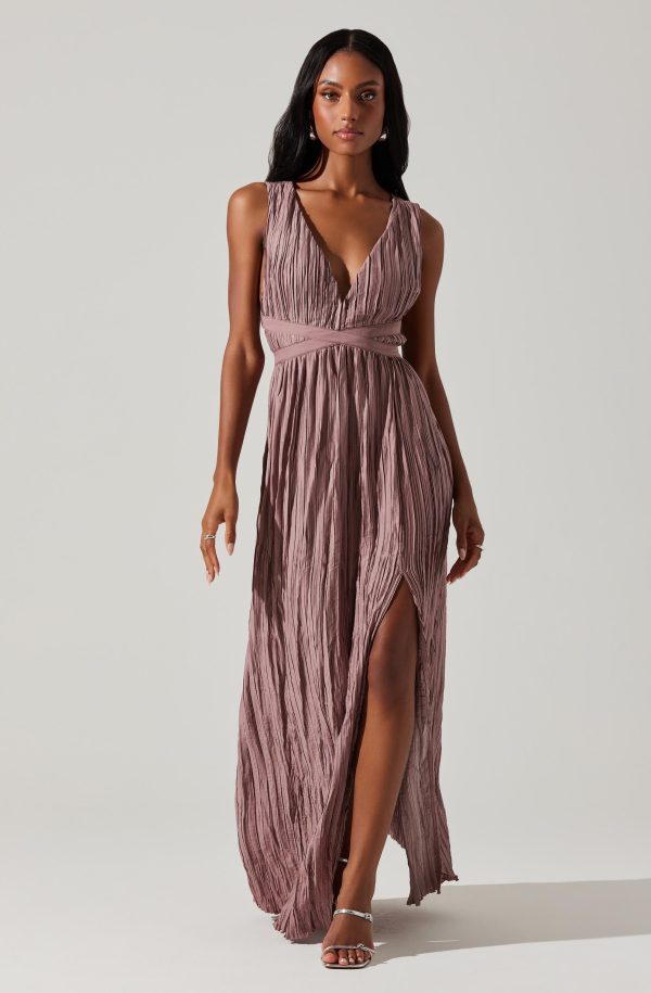 Tesni Pleated Maxi Dress - Image 7