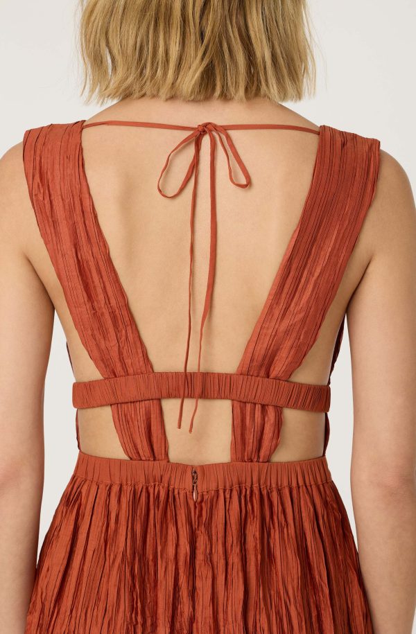 Tesni Pleated Maxi Dress - Image 16