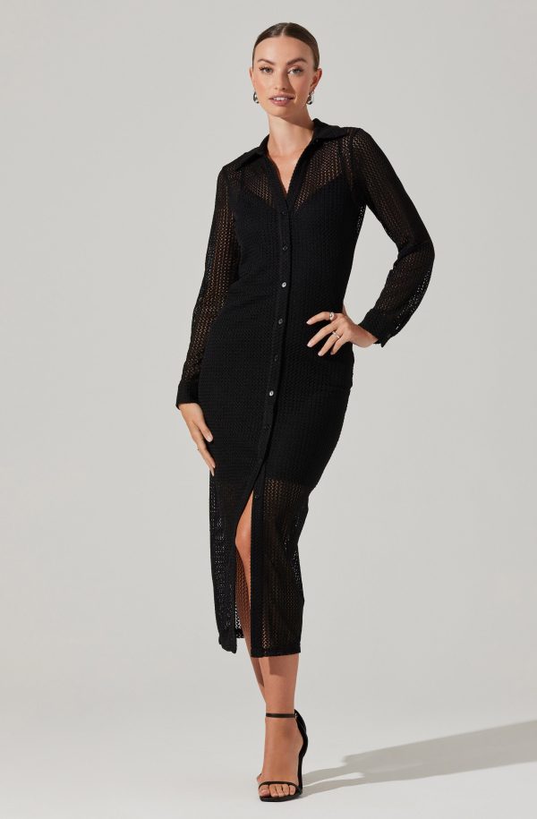 Tawna Open Stitch Midi Dress - Image 3