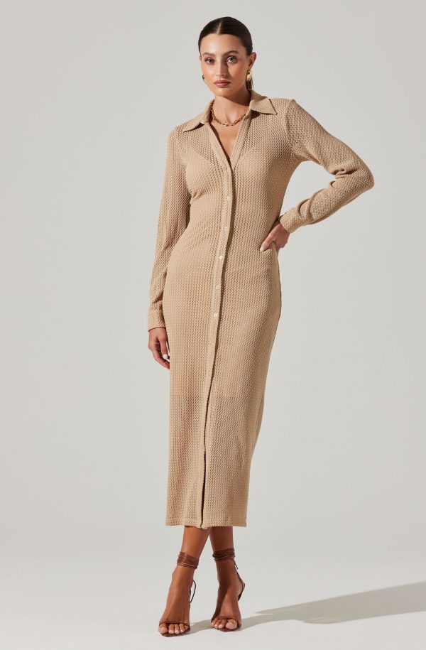 Tawna Open Stitch Midi Dress - Image 9