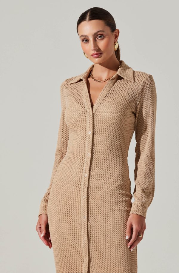 Tawna Open Stitch Midi Dress - Image 11