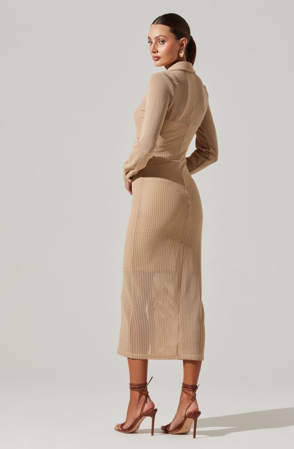 Tawna Open Stitch Midi Dress - Image 12