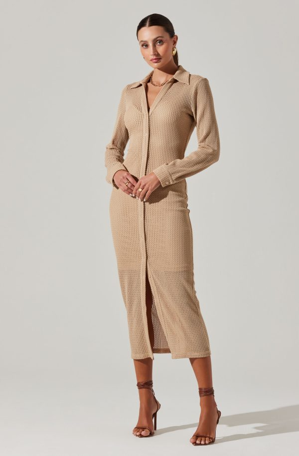 Tawna Open Stitch Midi Dress - Image 7