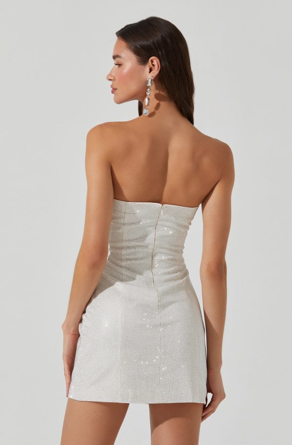 Mira Rhinestone Mini Dress - Image 5