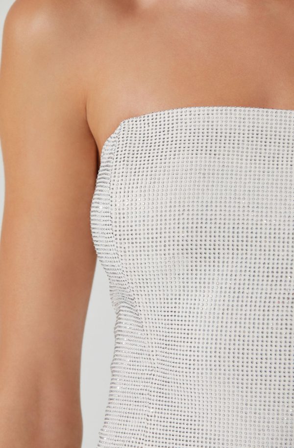 Mira Rhinestone Mini Dress - Image 3