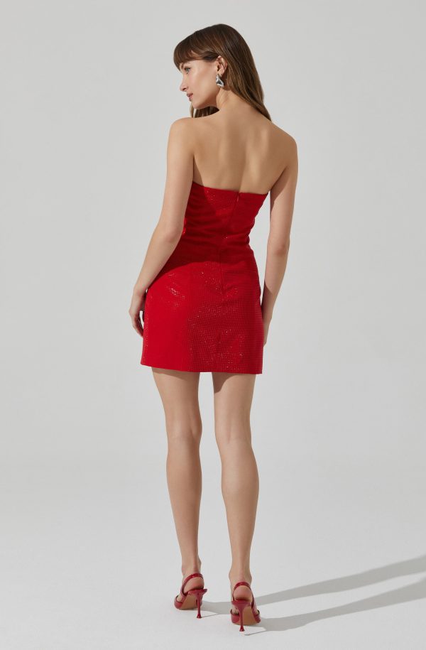Mira Rhinestone Mini Dress - Image 10