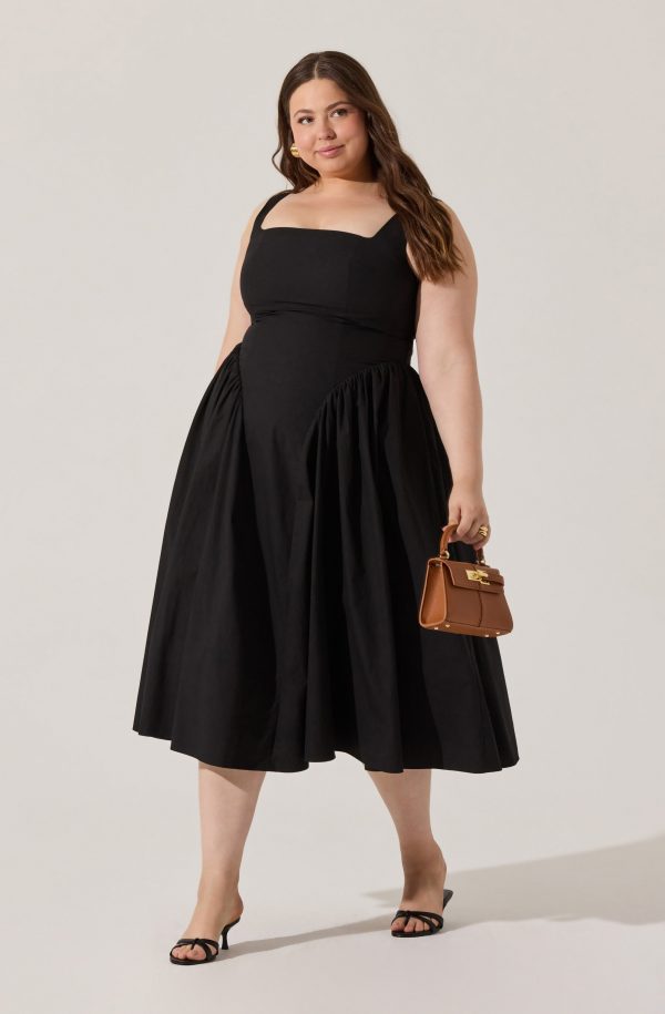 Vinya Poplin Drop Waist Dress - Image 21