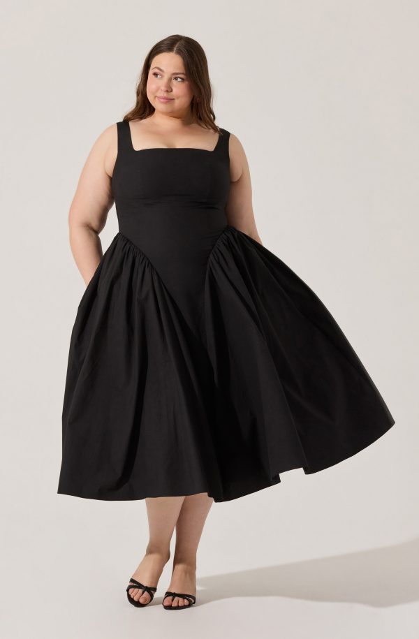 Vinya Poplin Drop Waist Dress - Image 19