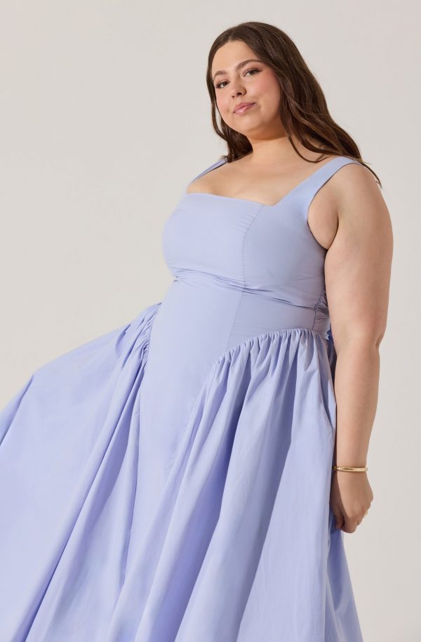 Vinya Poplin Drop Waist Dress - Image 29