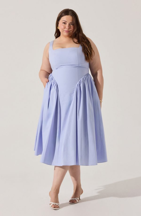 Vinya Poplin Drop Waist Dress - Image 25