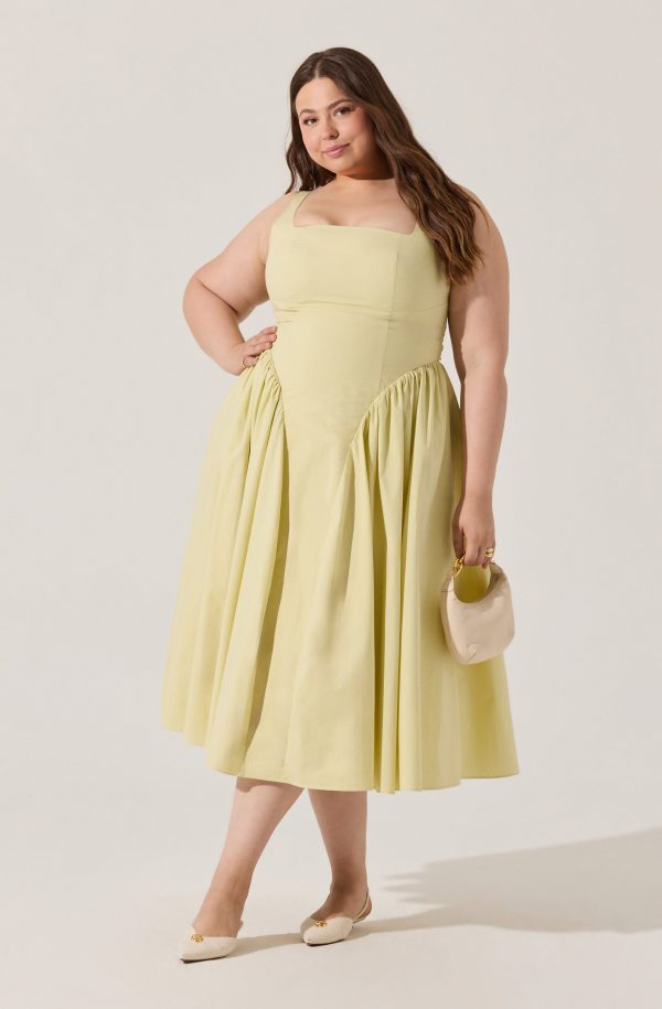 Vinya Poplin Drop Waist Dress - Image 31