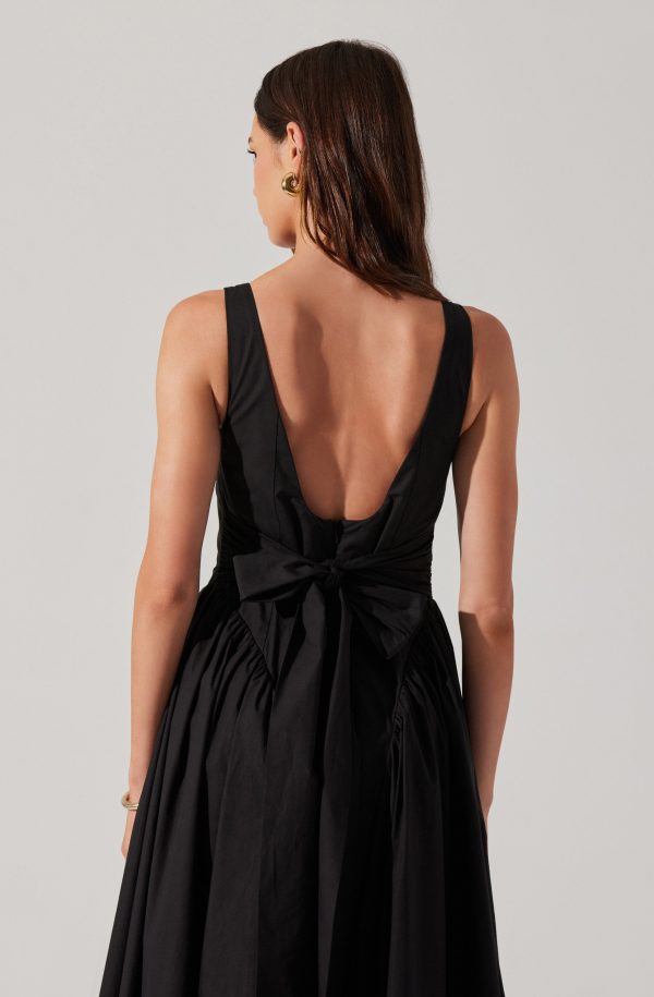 Vinya Poplin Drop Waist Dress - Image 6