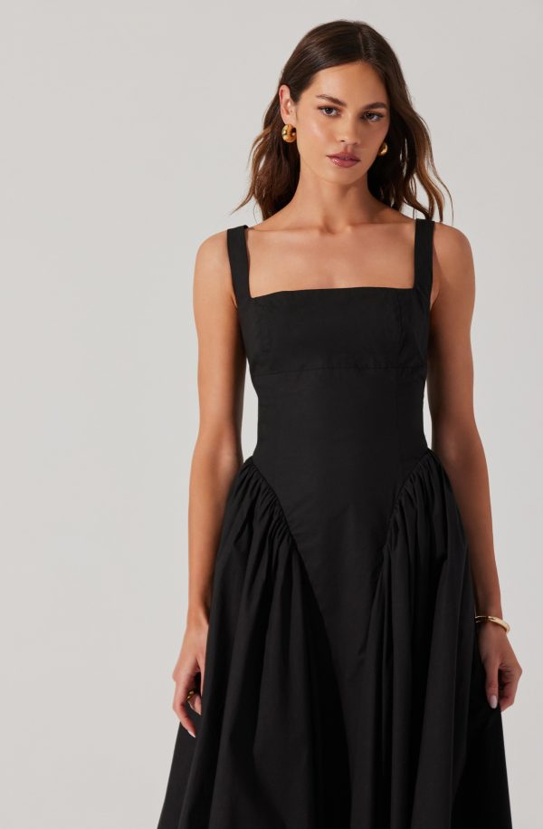 Vinya Poplin Drop Waist Dress - Image 4