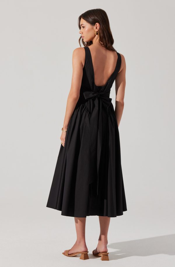 Vinya Poplin Drop Waist Dress - Image 5