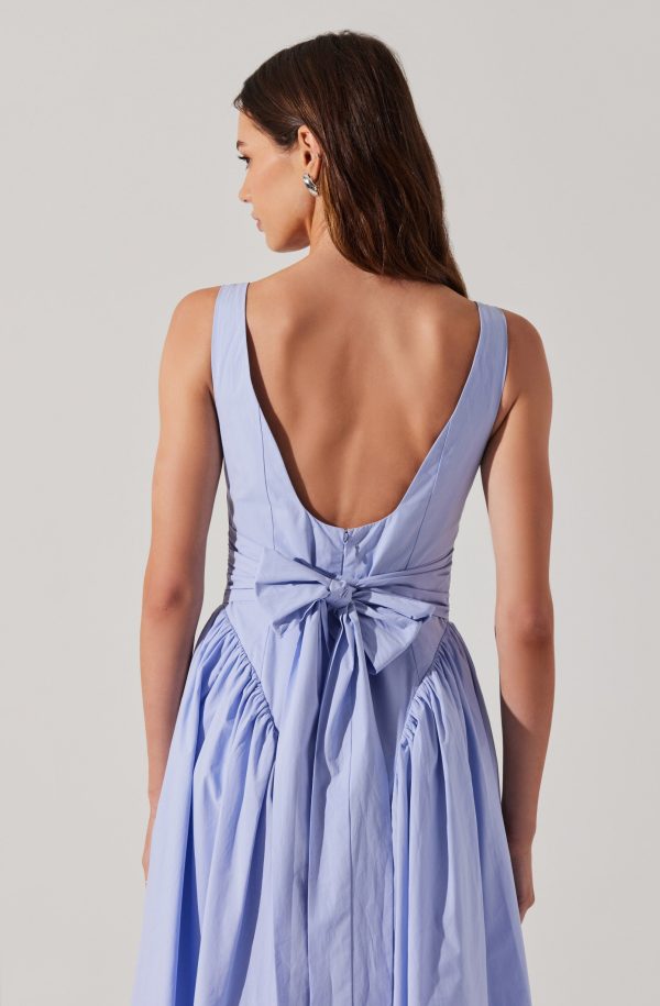 Vinya Poplin Drop Waist Dress - Image 12