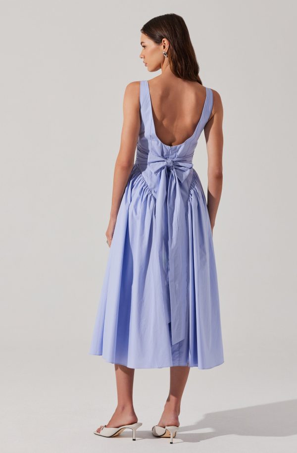 Vinya Poplin Drop Waist Dress - Image 10