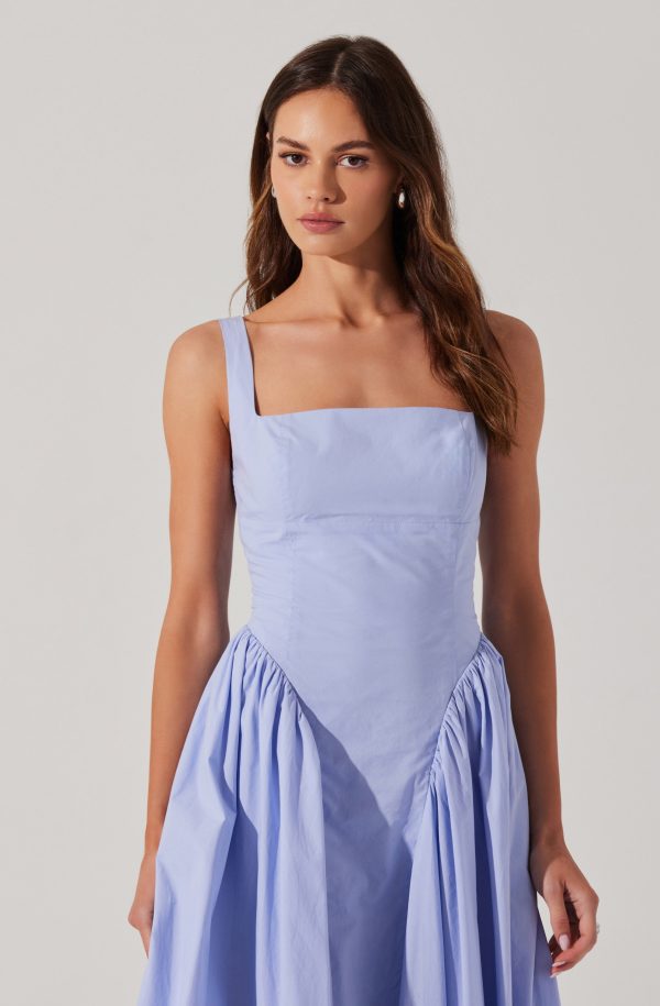 Vinya Poplin Drop Waist Dress - Image 11