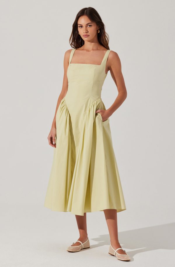 Vinya Poplin Drop Waist Dress - Image 18