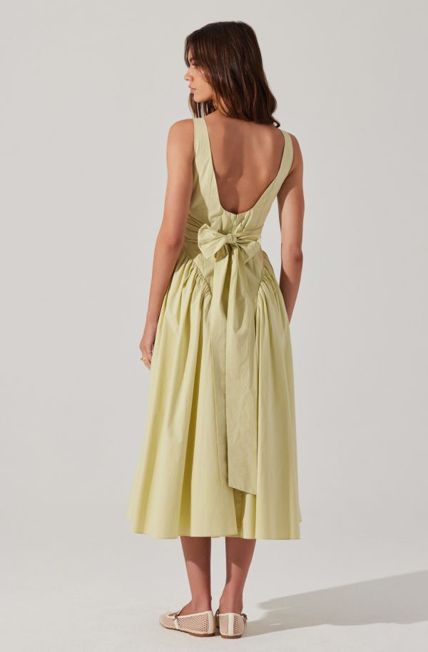 Vinya Poplin Drop Waist Dress - Image 17