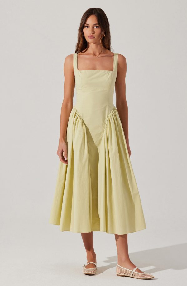 Vinya Poplin Drop Waist Dress - Image 14