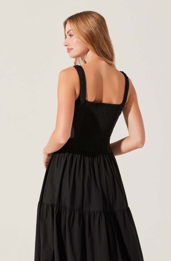 Temperance Tiered Milkmaid Maxi Dress - Image 12