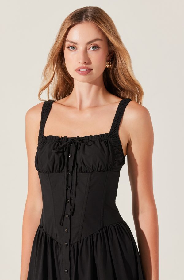 Temperance Tiered Milkmaid Maxi Dress - Image 9