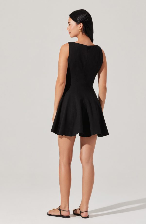 Xaria Linen-Blend Mini Dress - Image 4