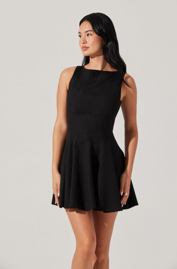 Xaria Linen-Blend Mini Dress - Image 2
