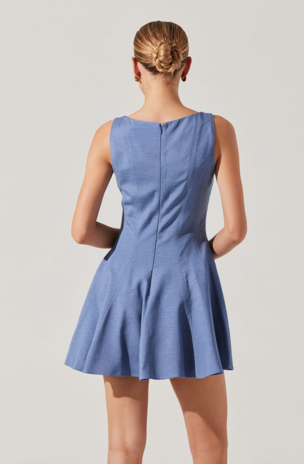 Xaria Linen-Blend Mini Dress - Image 11