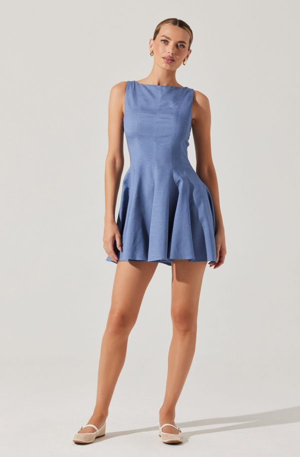 Xaria Linen-Blend Mini Dress - Image 8