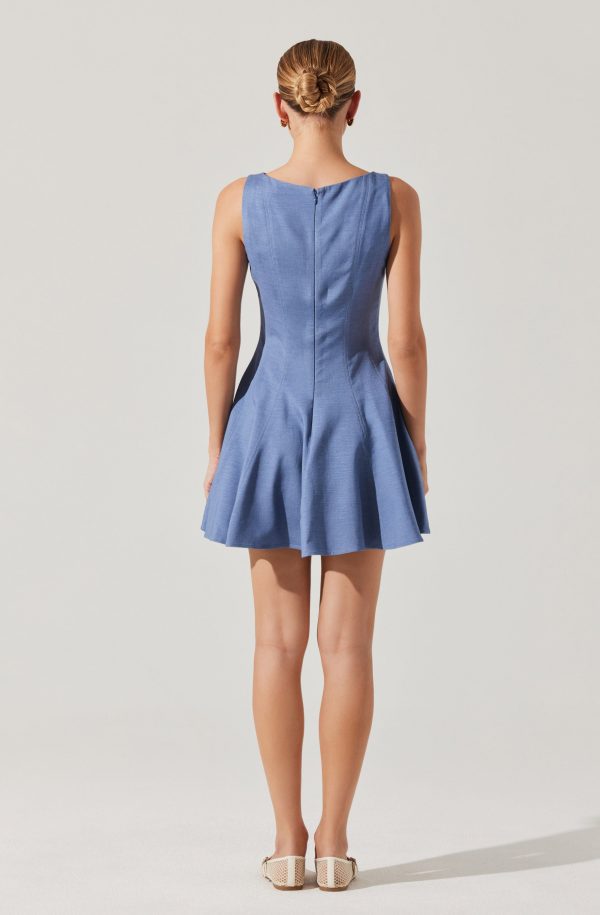 Xaria Linen-Blend Mini Dress - Image 9