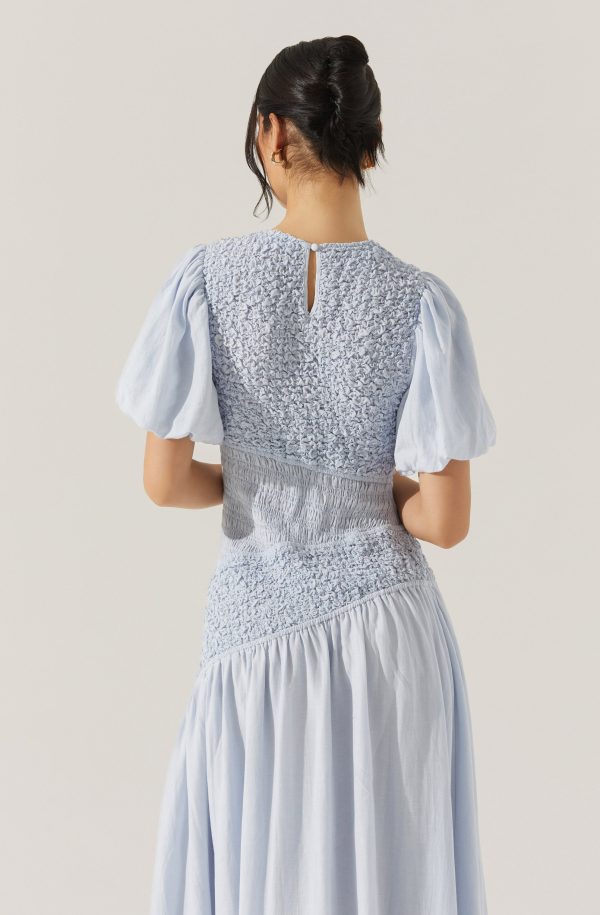 Theoni Smocked Asymmetric Dress - Image 5