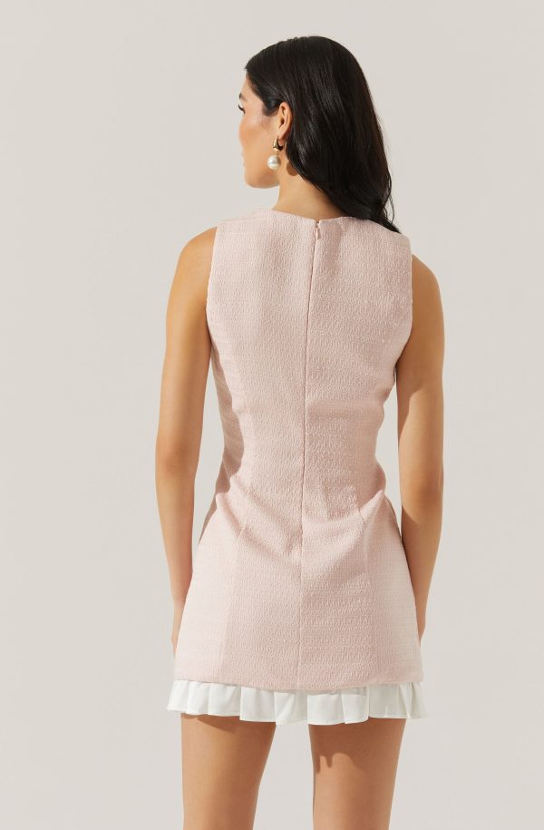 Sebrina Tweed Pleated Dress - Image 4
