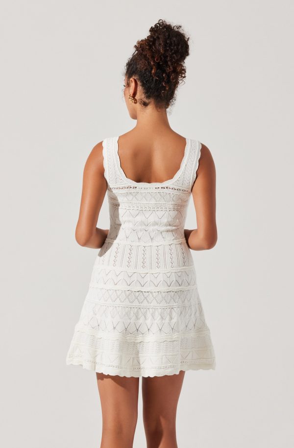 Shereena Pointelle Sweater Mini Dress - Image 2
