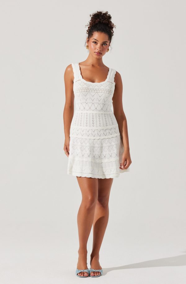 Shereena Pointelle Sweater Mini Dress - Image 3