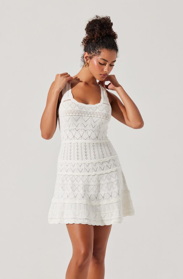 Shereena Pointelle Sweater Mini Dress - Image 5