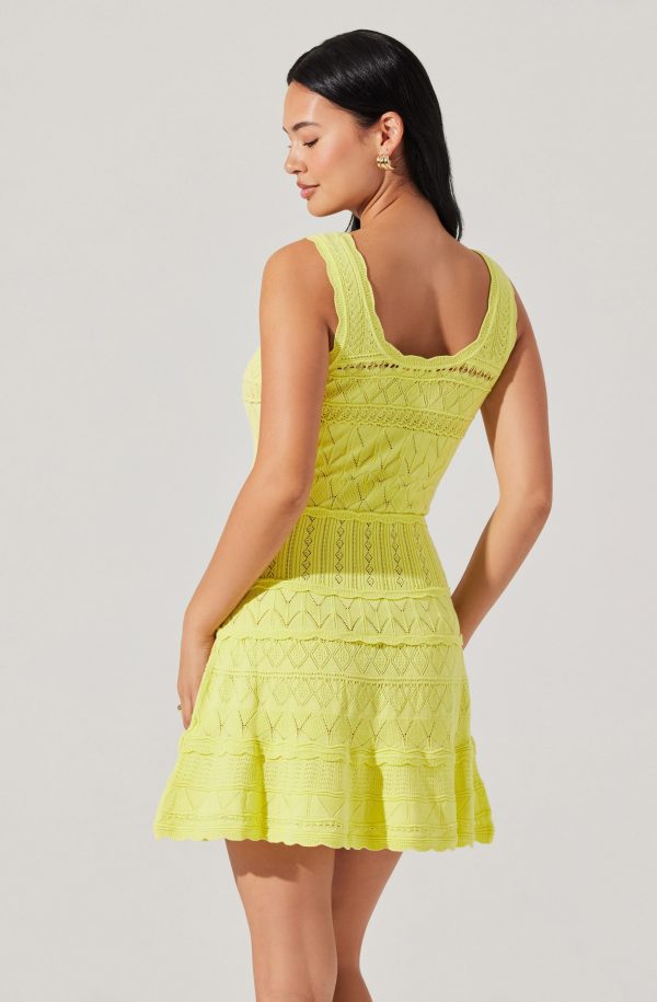 Shereena Pointelle Sweater Mini Dress - Image 8