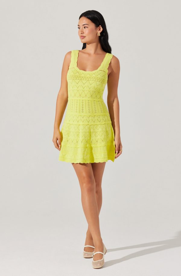 Shereena Pointelle Sweater Mini Dress - Image 9