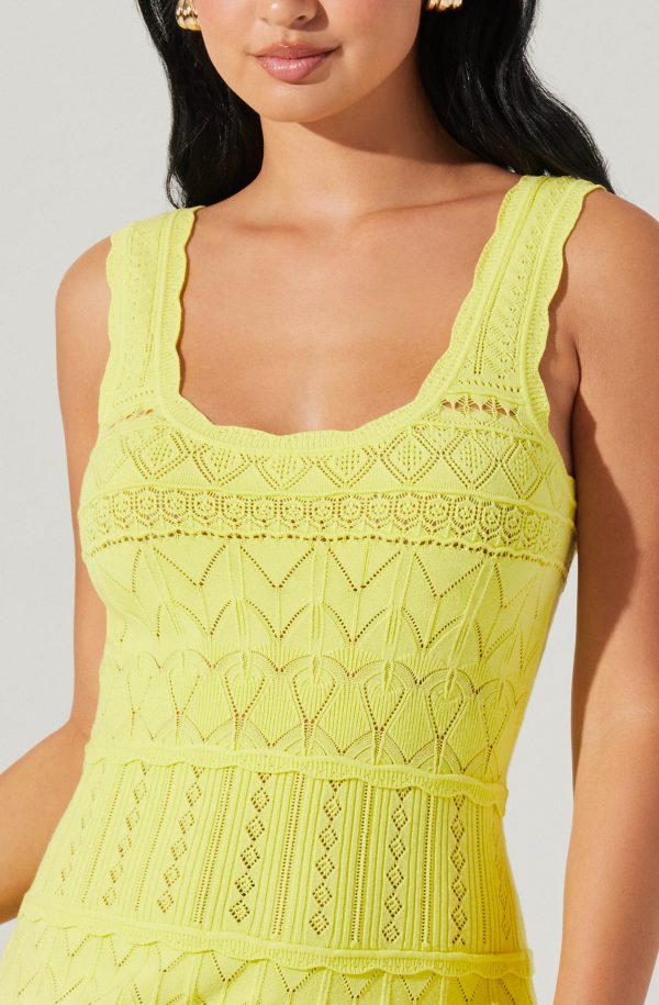 Shereena Pointelle Sweater Mini Dress - Image 11